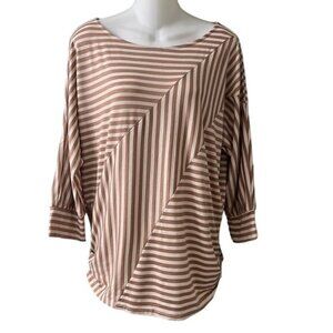 Fenn Wright Manson Taupe Striped Top